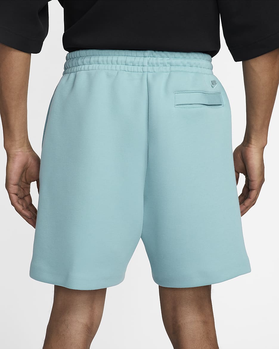 Nike tech fleece shorts blue hotsell